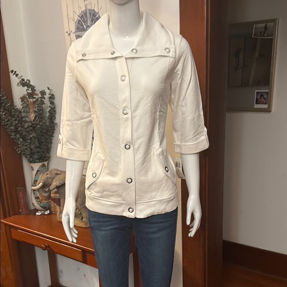 NWT Style&Co size small Elegant White Women's Jacket